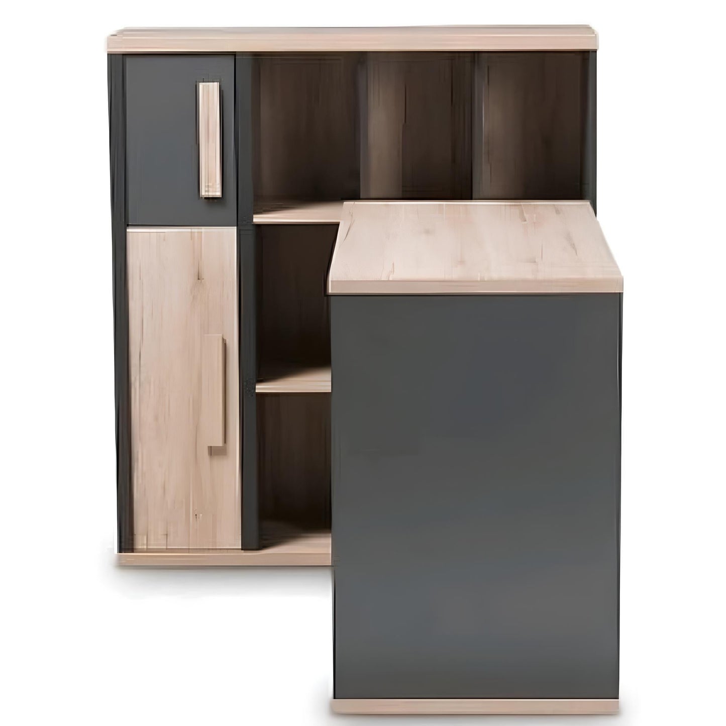 Desk Black & Wooden - 120 x 100 x 75 cm | DE36