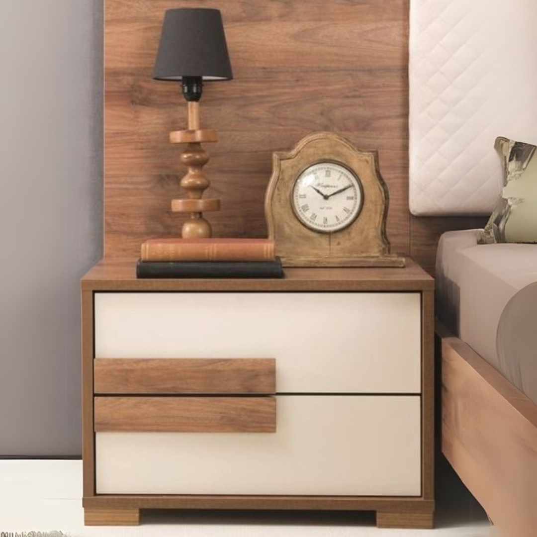 Commode Wooden & White - 40 x 40 x 40 cm | CO7