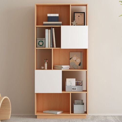 Display Unit Wooden & White - 80 x 20 x 180 cm | DU14