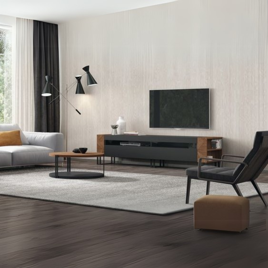 Living Room Set Black & Brown - 160 x 40 x 40 cm | SET28