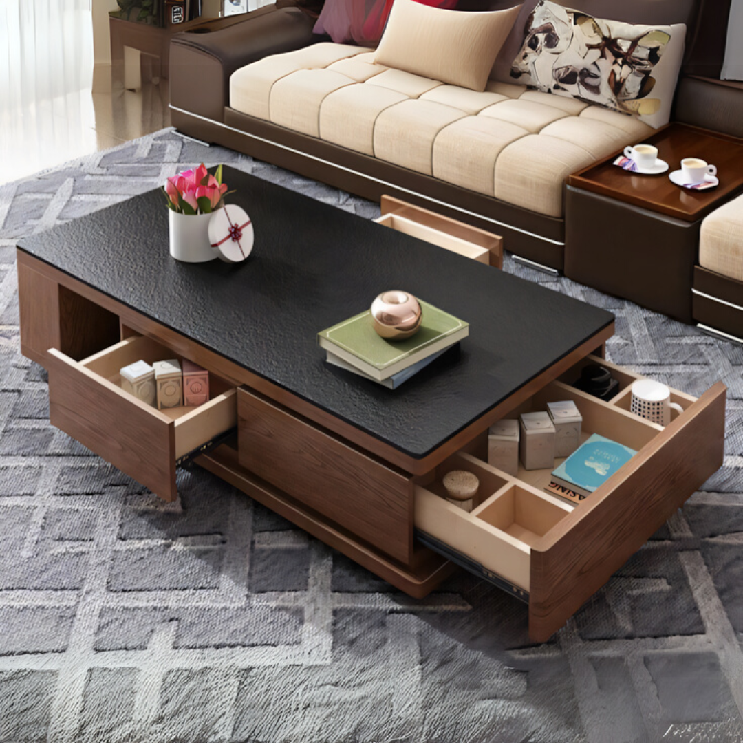 Table Unit Brown & Black - 120 x 60 x 40 cm | TA64