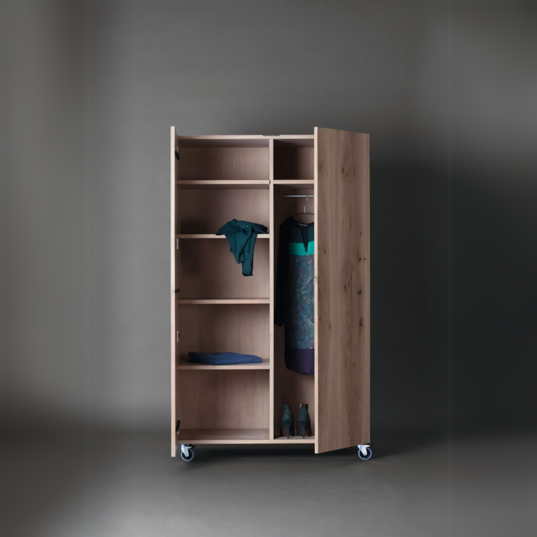 Wardrobe Wooden - 100 x 50 x 220 cm | WD27