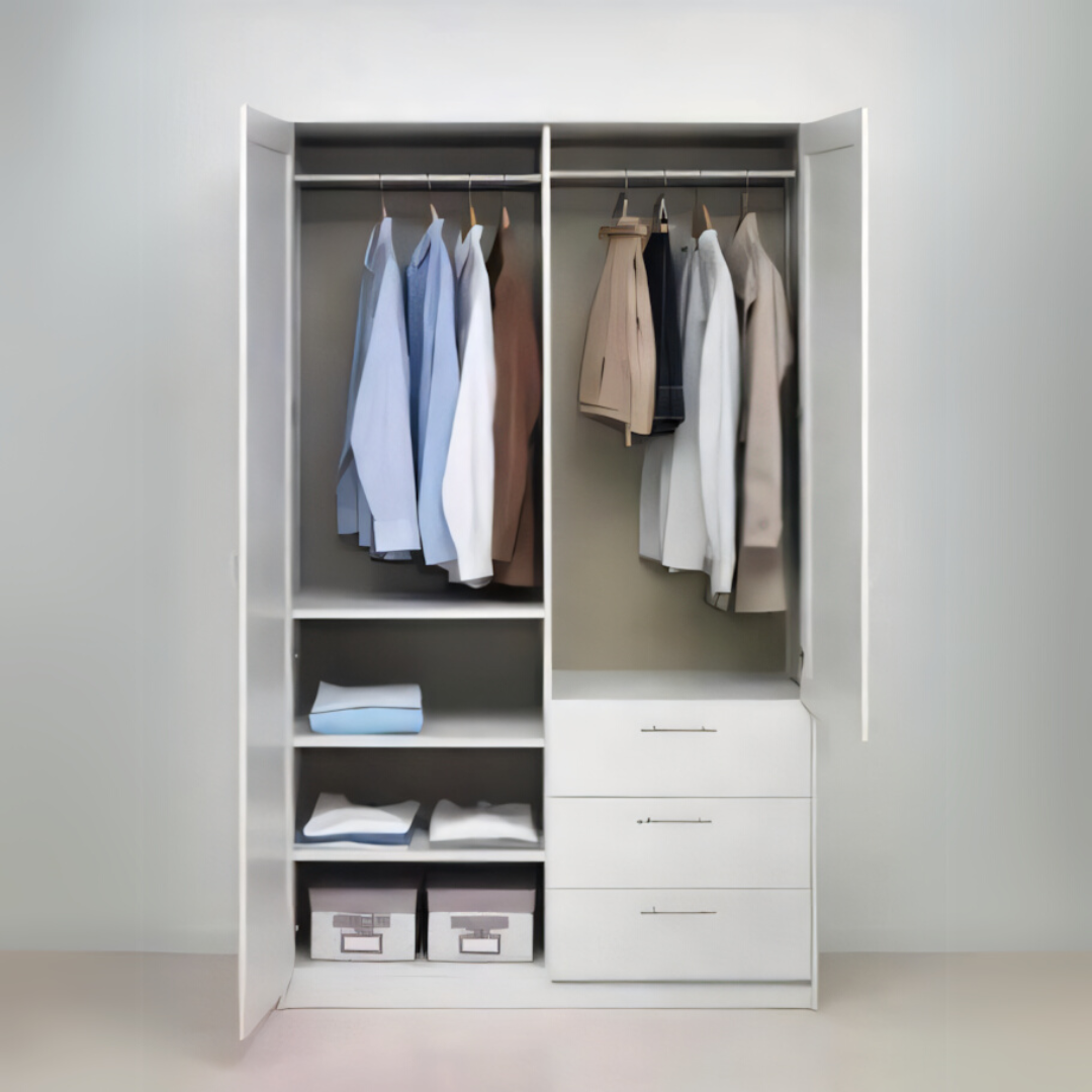Wardrobe White - 100 x 50 x 200 cm | WD47