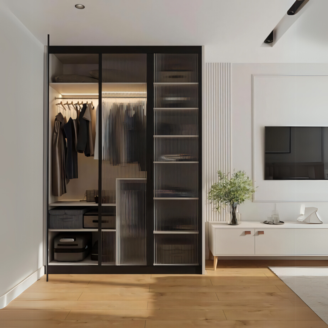 Wardrobe Black - 120 x 50 x 200 cm | WD4