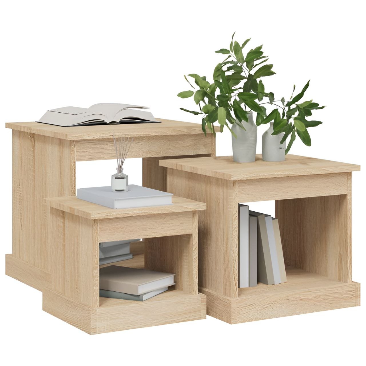 Table Unit Wooden - 40/35/30 x 40/35/30 x 40/35/30 cm | TA71