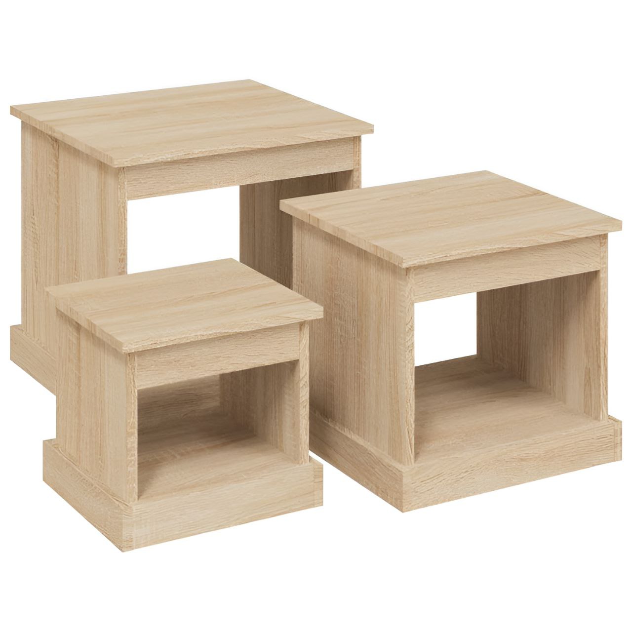 Table Unit Wooden - 40/35/30 x 40/35/30 x 40/35/30 cm | TA71