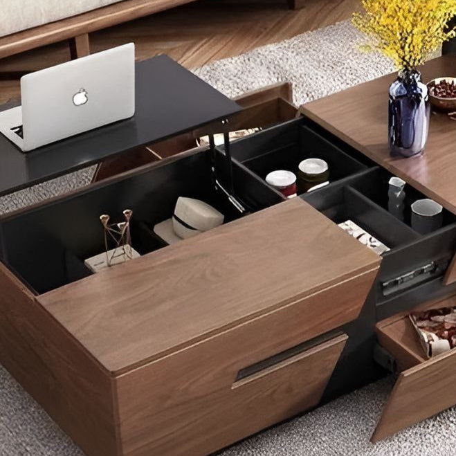 Table Unit Brown & Black - 120 x 70 x 40 cm | TA56