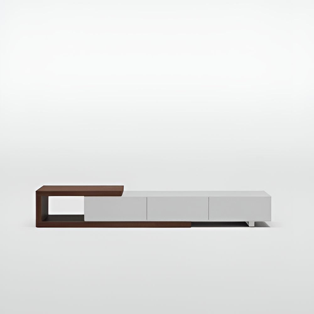 Tv Unit Brown & White - 240 x 40 x 40 cm | TV90