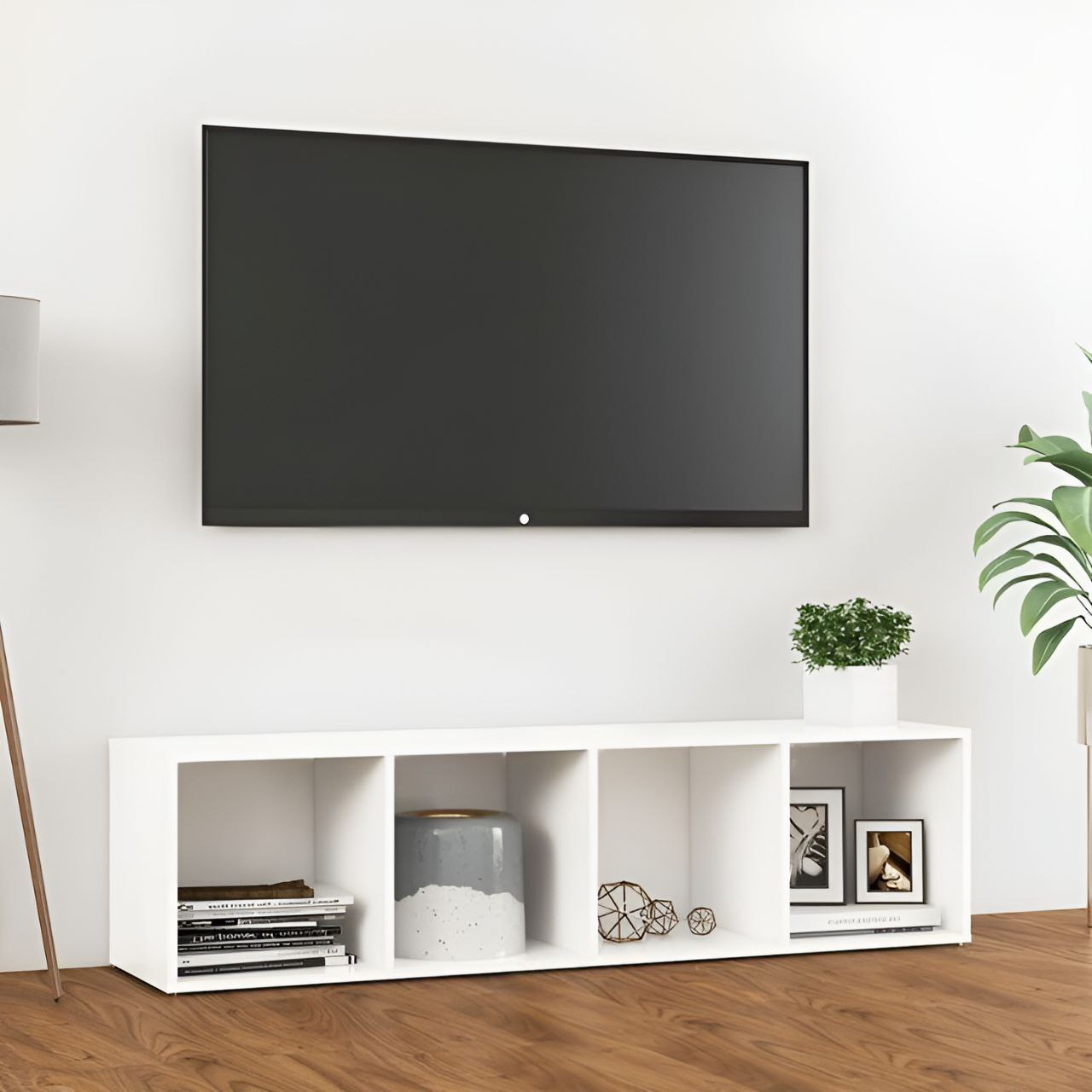 Tv Unit White - 160 x 40 x 40 cm | TV57