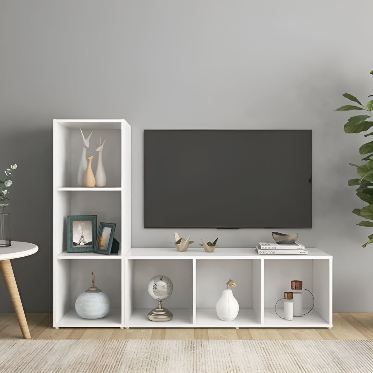 Tv Unit White - 160 x 40 x 40 cm | TV56