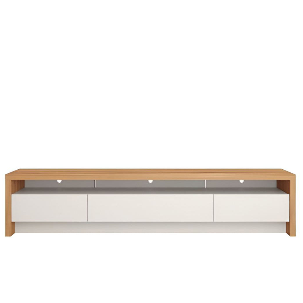 Tv Unit White & Wooden - 160 x 40 x 40 cm | TV41