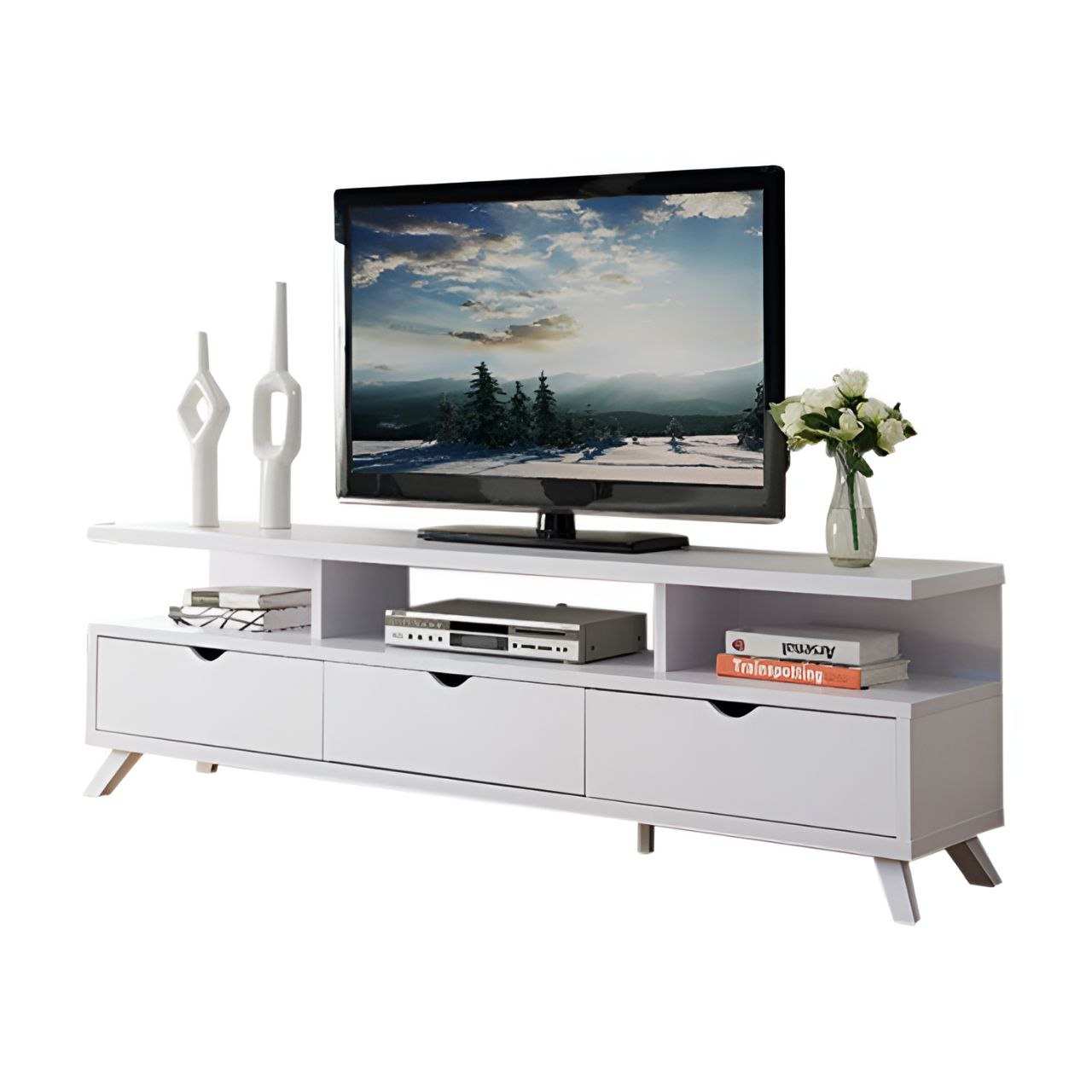 Tv Unit White - 150 x 30 x 40 cm | TV16