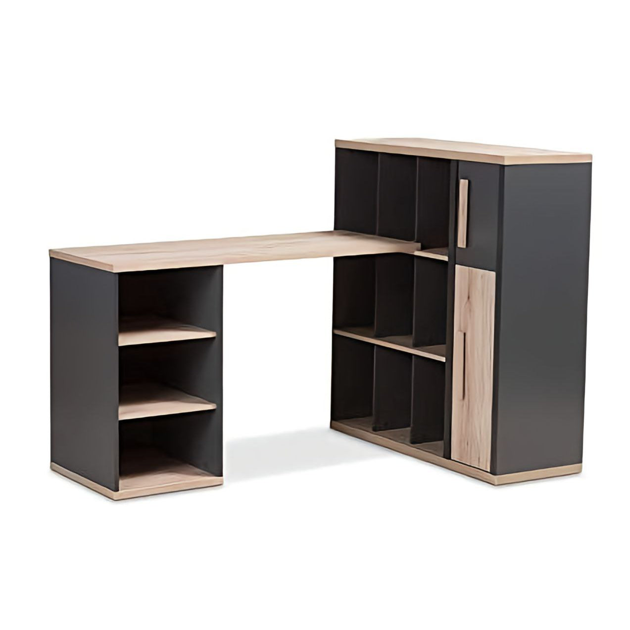 Desk Black & Wooden - 120 x 100 x 75 cm | DE36