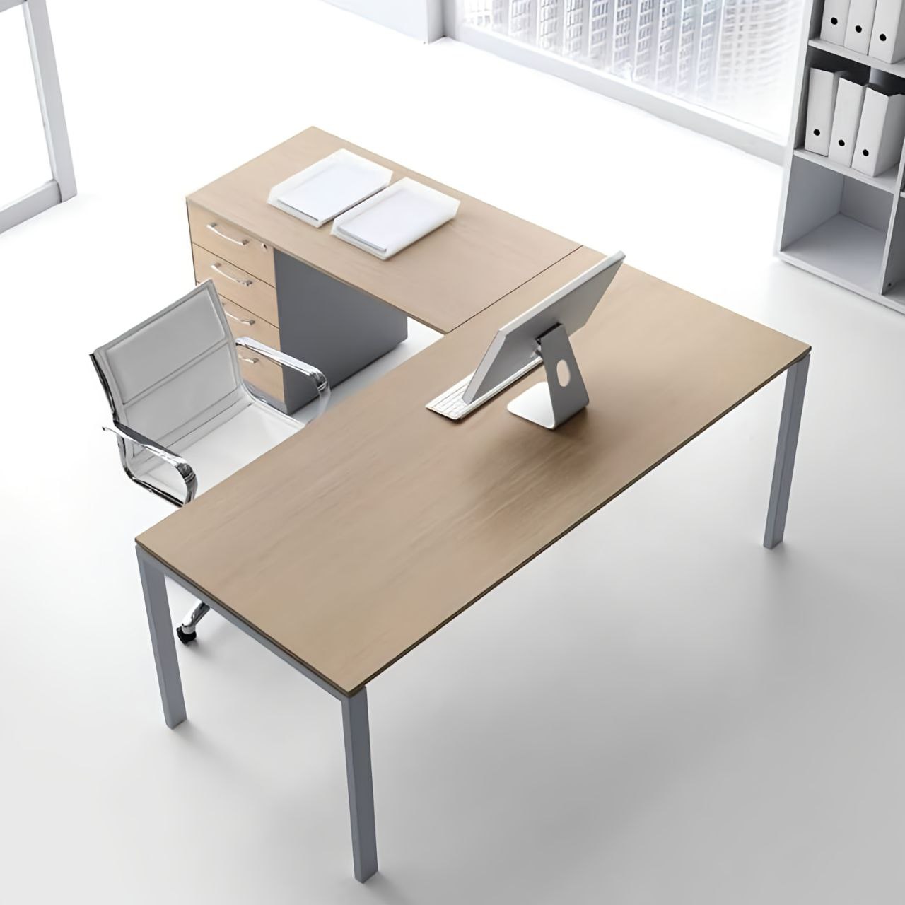 Desk Wooden - 160 x 160 x 75 cm | DE24