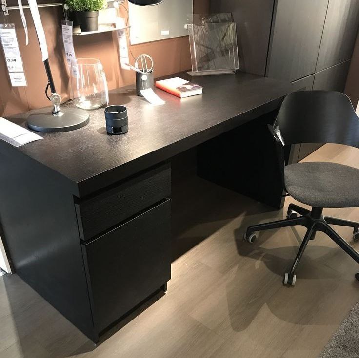 Desk Black - 120 x 40 x 75 cm | DE28