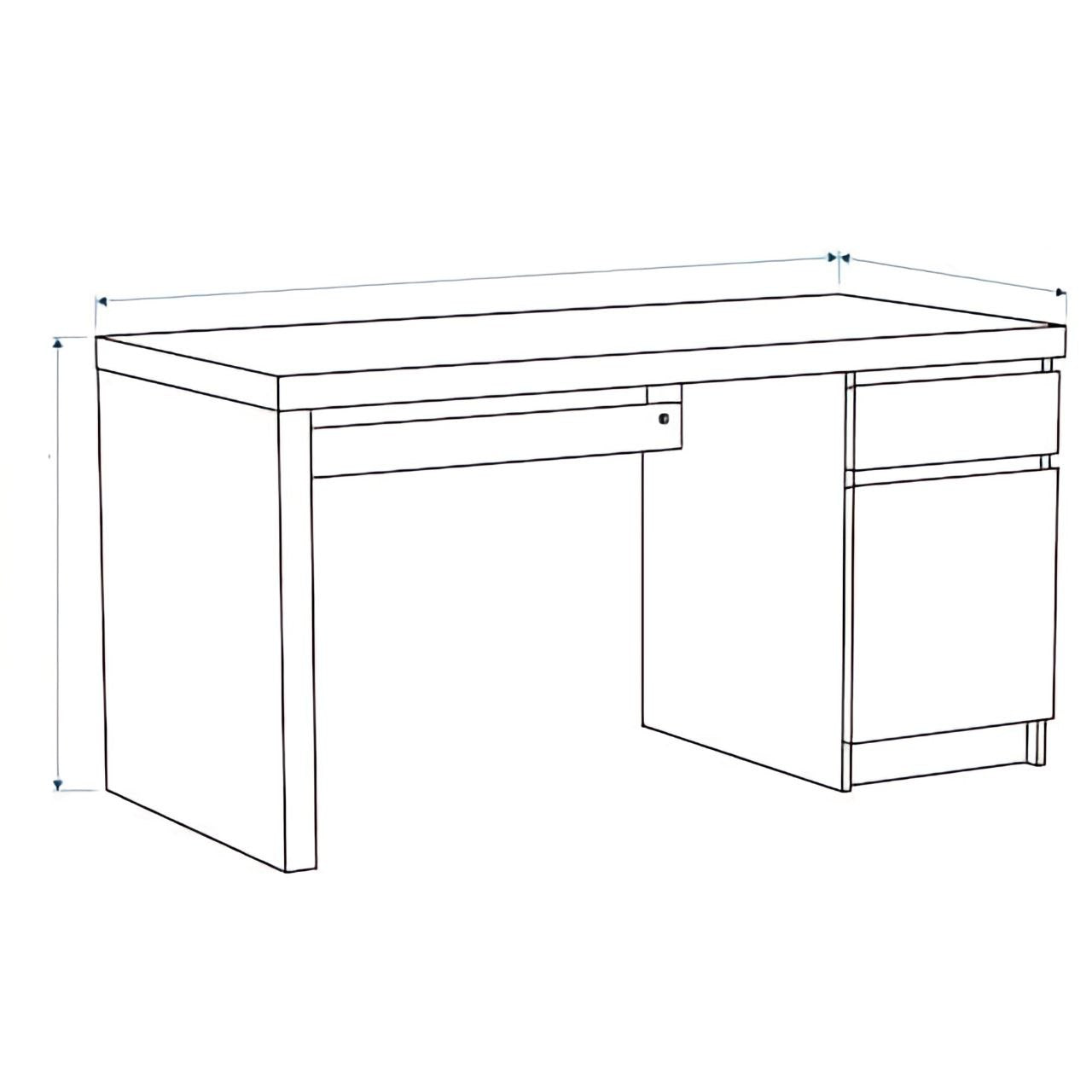 Desk Black - 120 x 40 x 75 cm | DE28