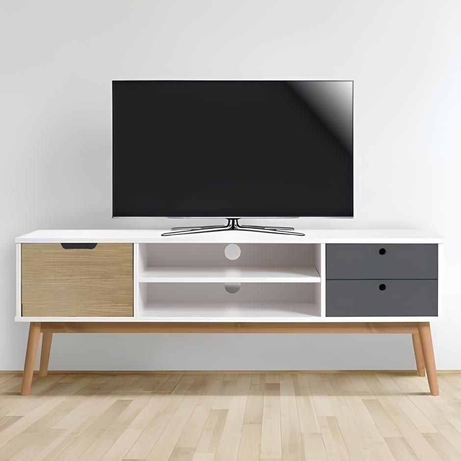 Tv Unit White - 140 x 40 x 40 cm | TV44