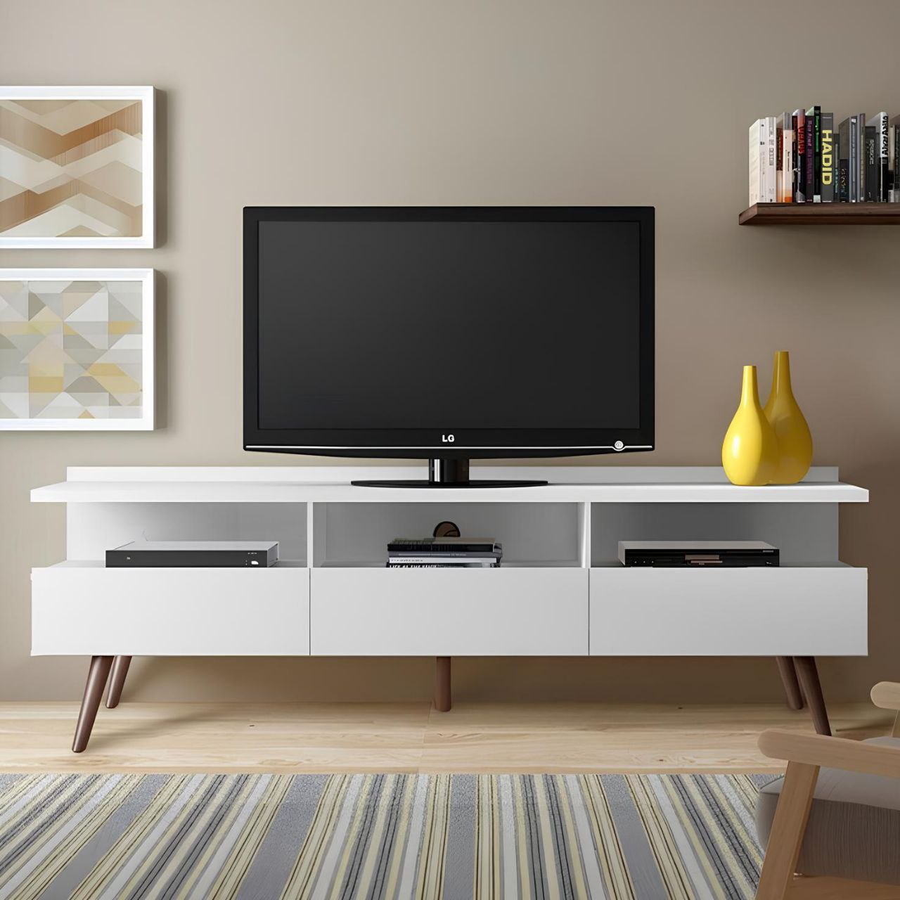 Tv Unit White - 160 x 40 x 40 cm | TV13