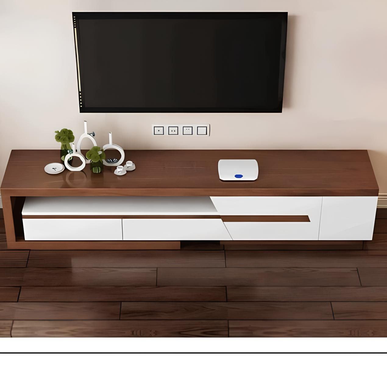 Tv Unit Brown & White - 180 x 40 x 40 cm | TV92