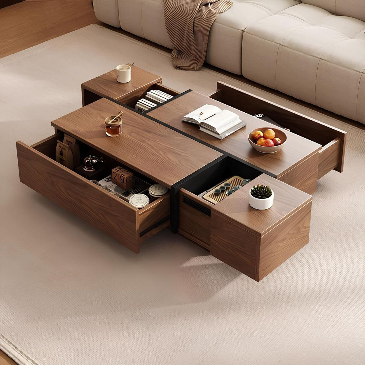Table Unit Brown - 120 x 70 x 40 cm | TA69