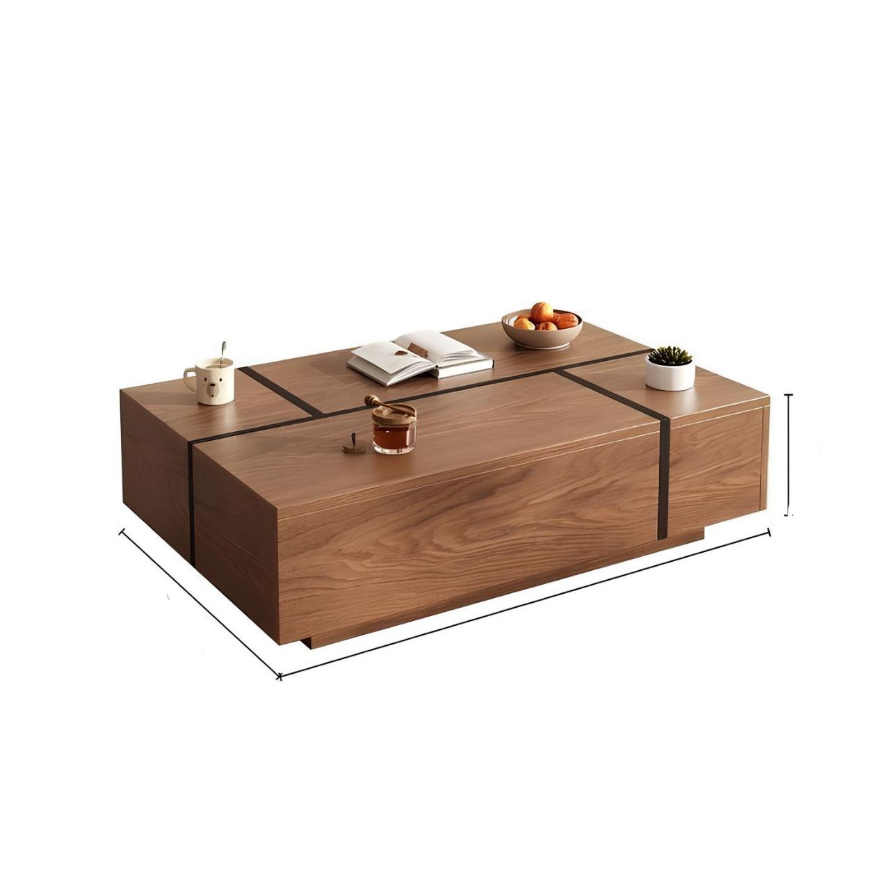 Table Unit Brown - 120 x 70 x 40 cm | TA68