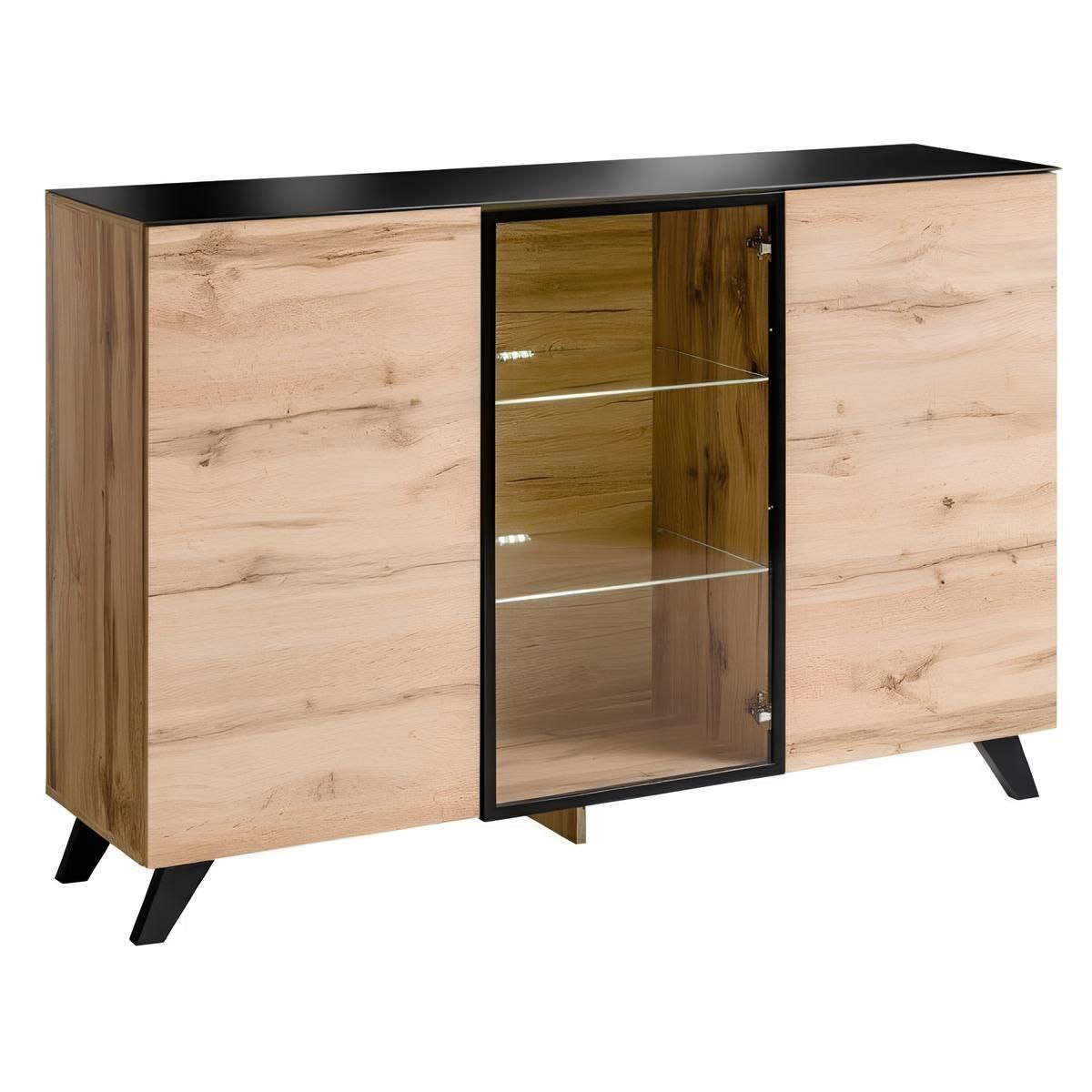Buffet | Black & Wooden | 150 x 40 x 100 | BT19