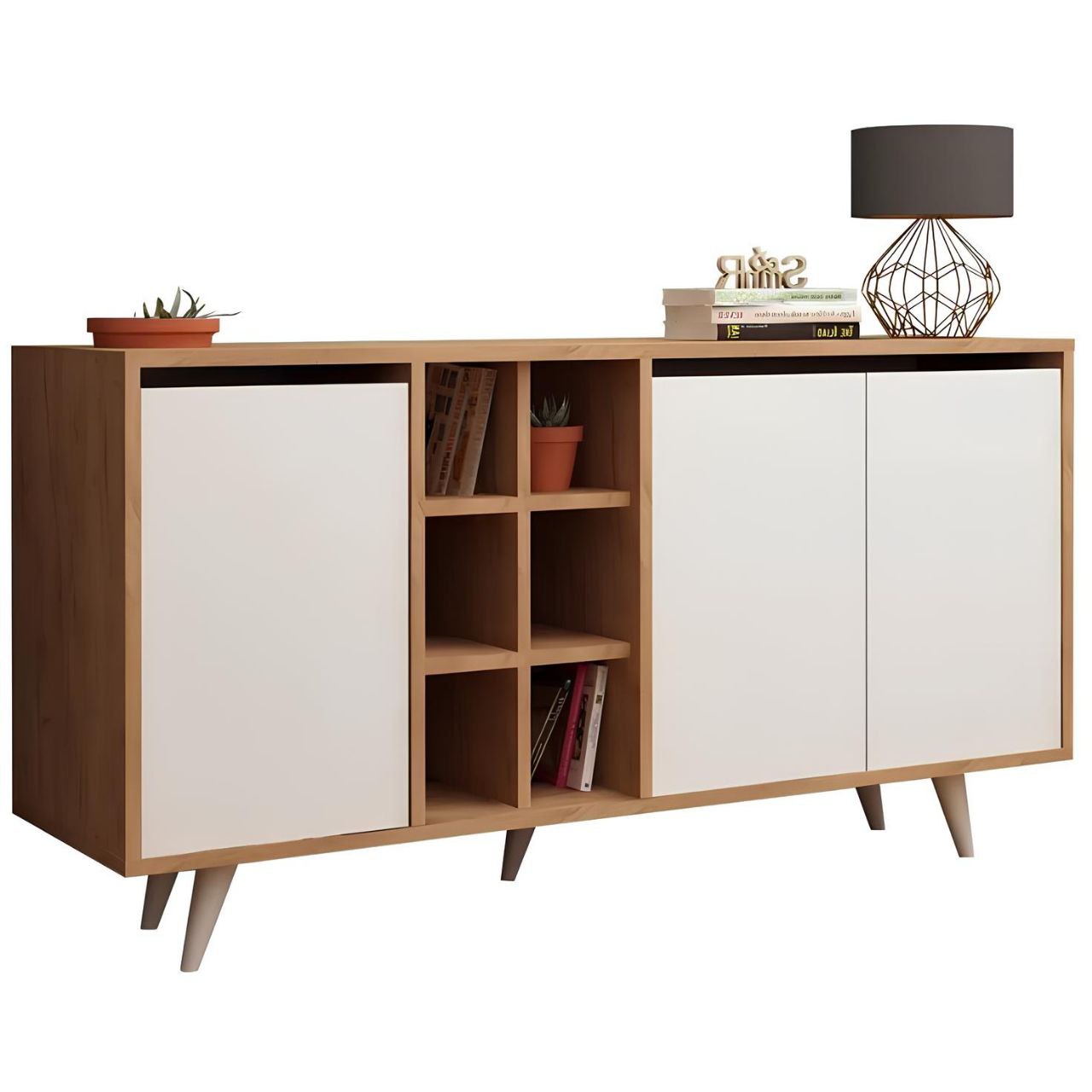 Buffet | White & Wooden | 150 x 40 x 90 | BT6