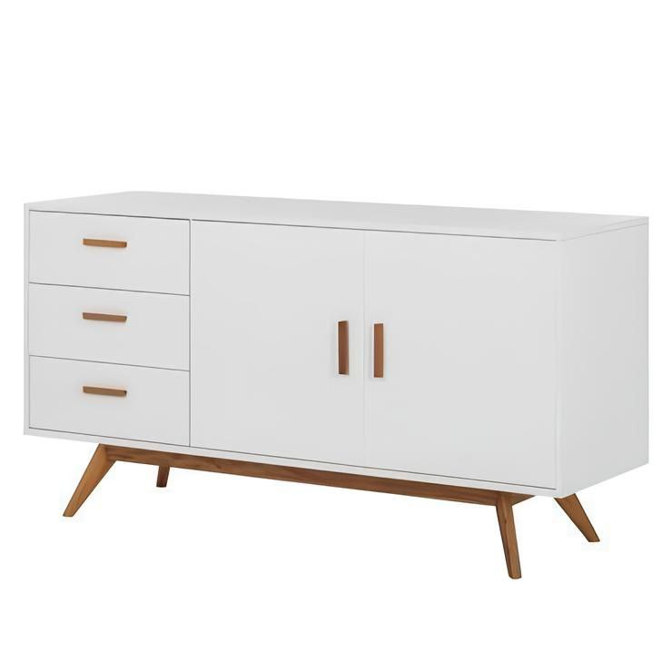 Buffet | White & Wooden | 140 x 40 x 90 | BT22