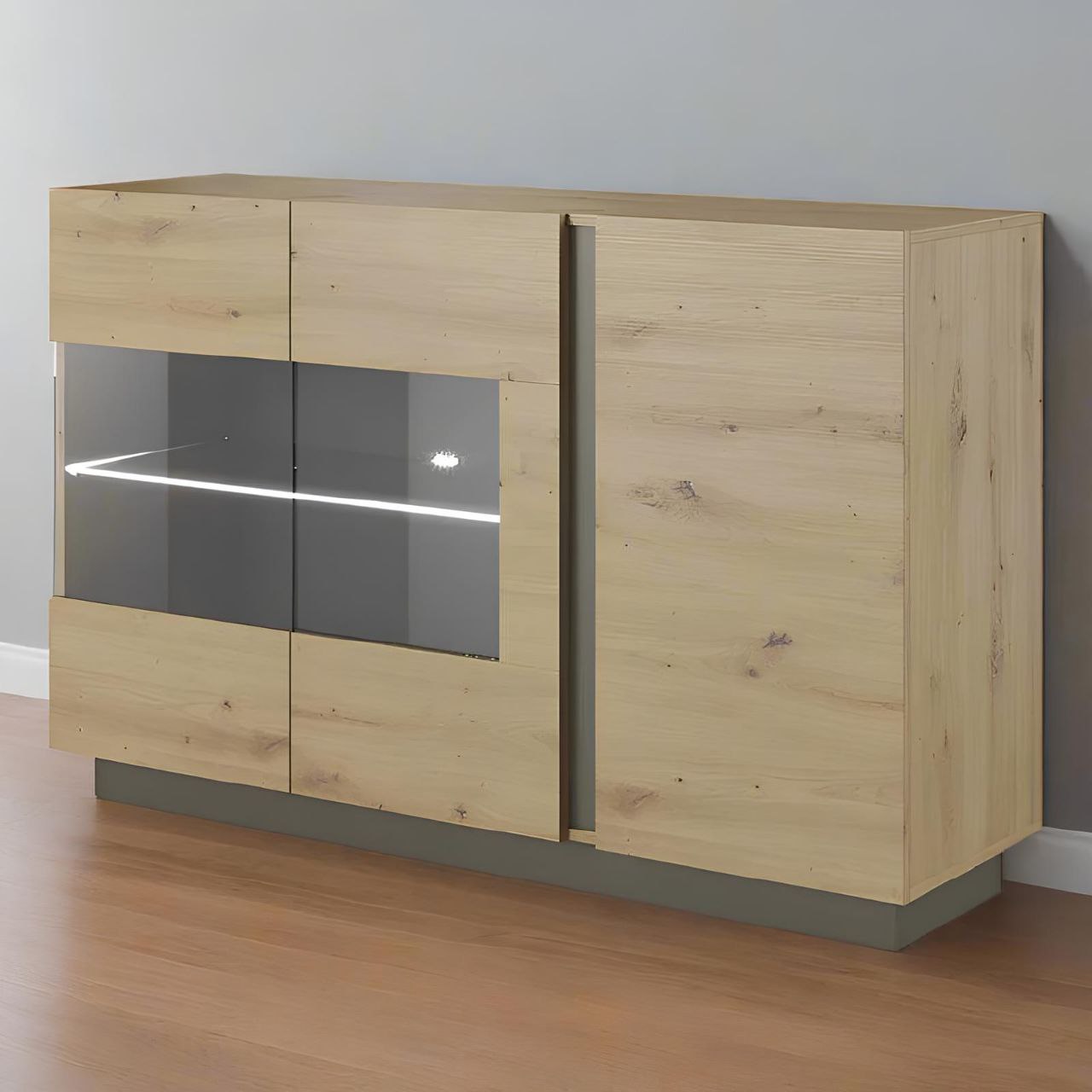 Buffet | Black & Wooden | 140 x 40 x 100 | BT9
