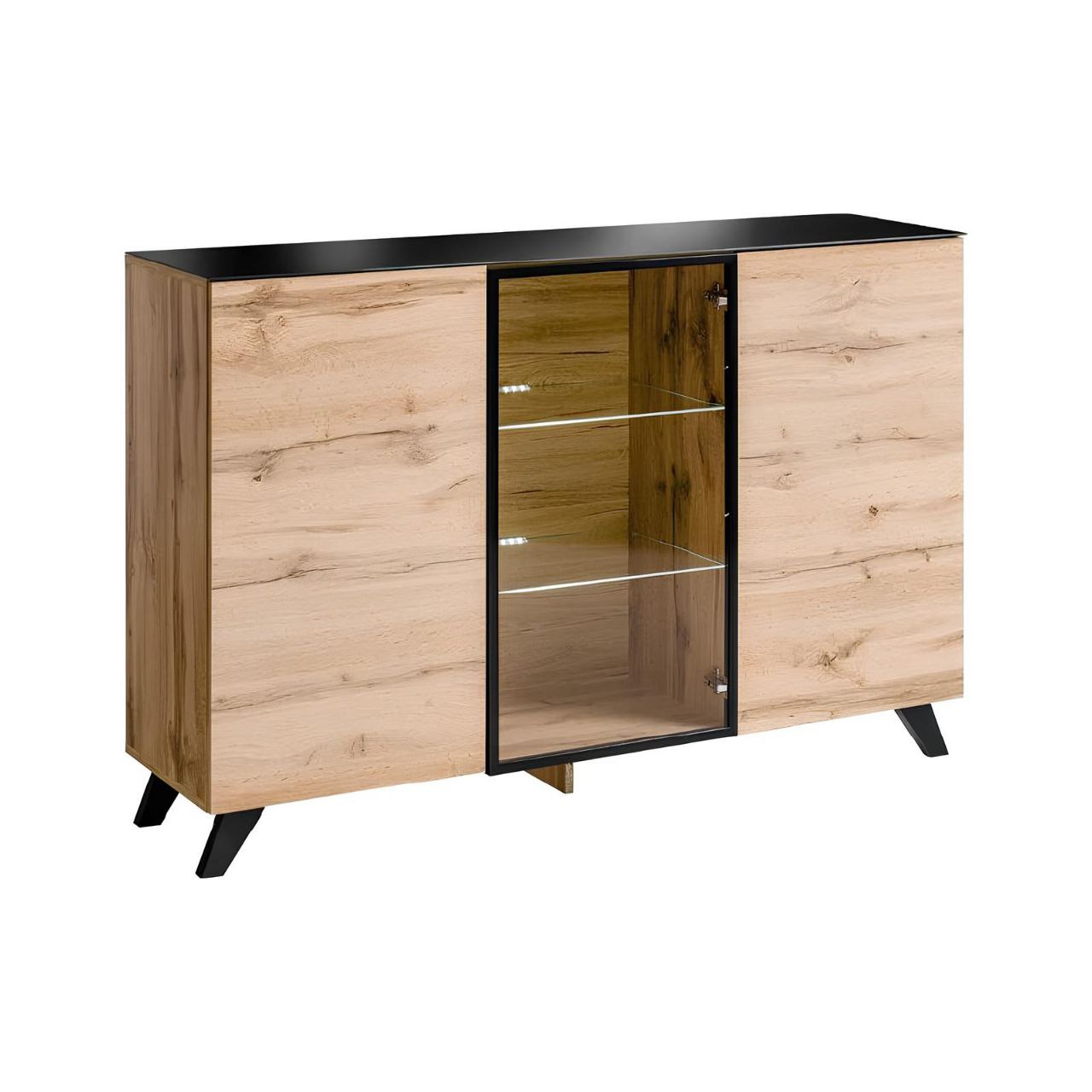 Buffet | Black & Wooden | 150 x 40 x 100 | BT19