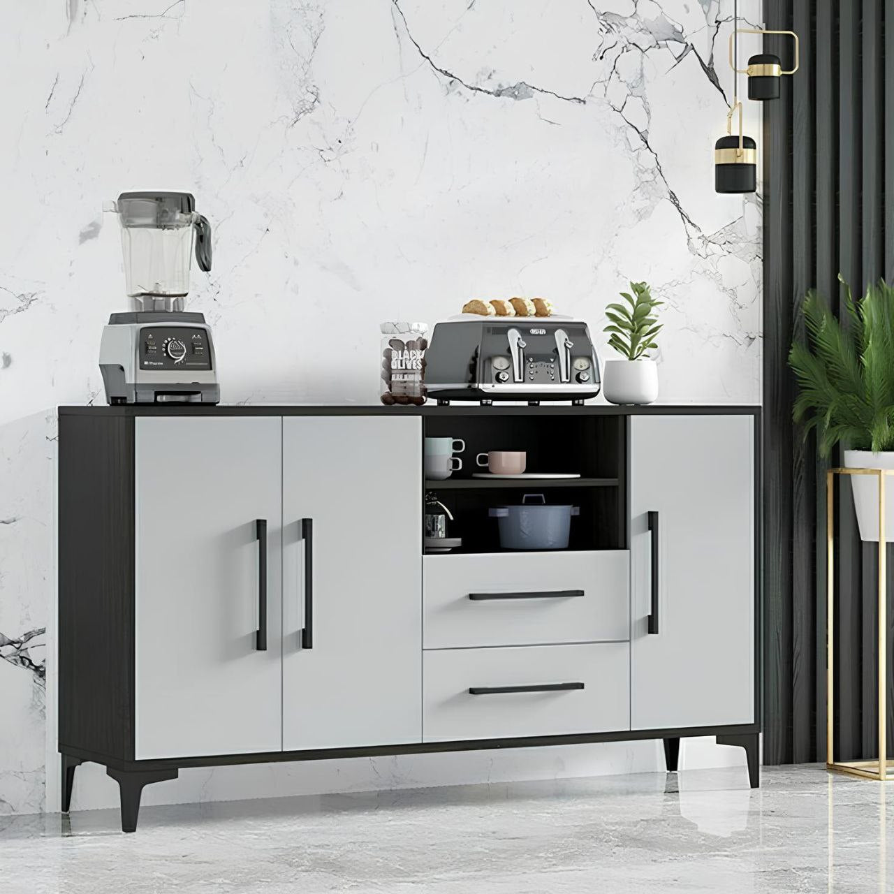 Buffet | Gray & Black | 120 x 40 x 100 | BT38