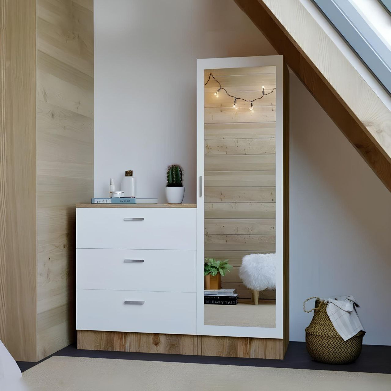 Dressing Table | White & Wooden | 100 x 160 x 40 | DT 1