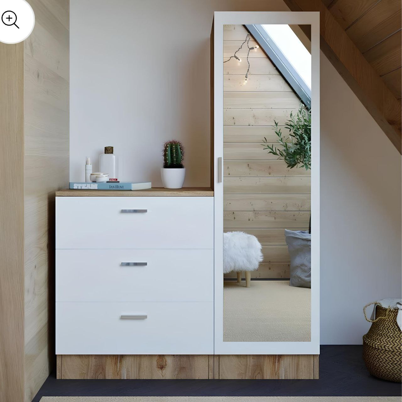Dressing Table | White & Wooden | 100 x 160 x 40 | DT 1