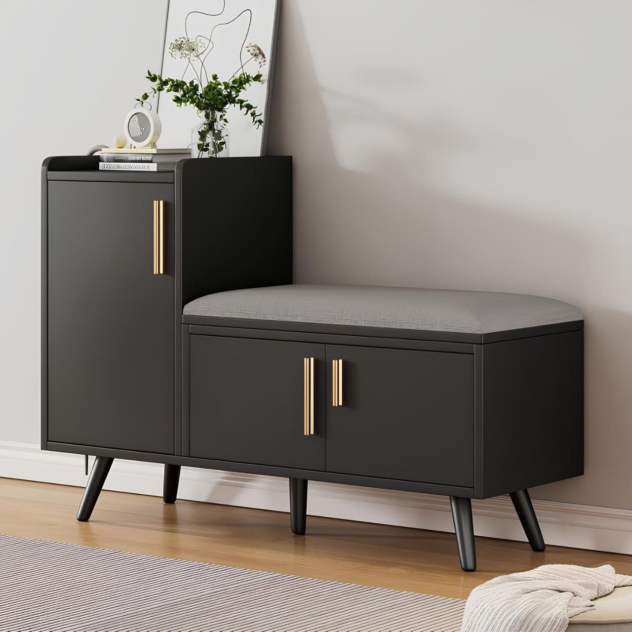 Shoe Closet | Black | 110 x 40 x 50 cm | SU87