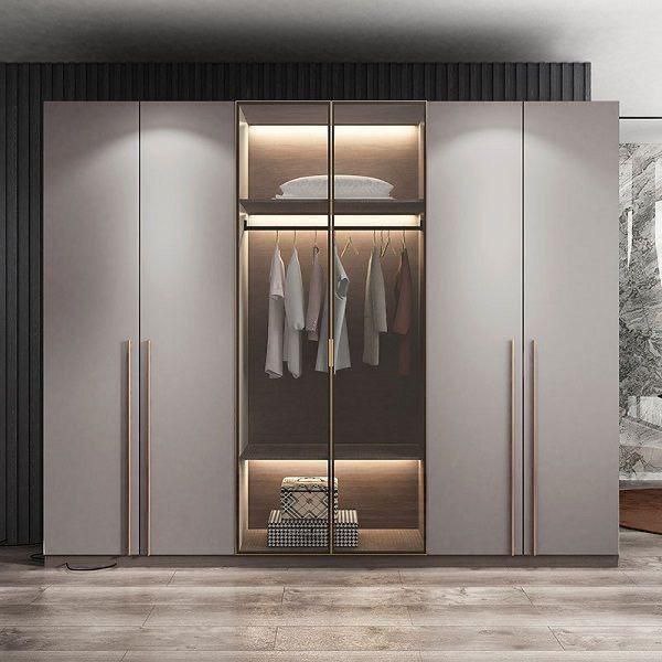 Wardrobe |Beige | 220 x 50 x 240 cm | WD54