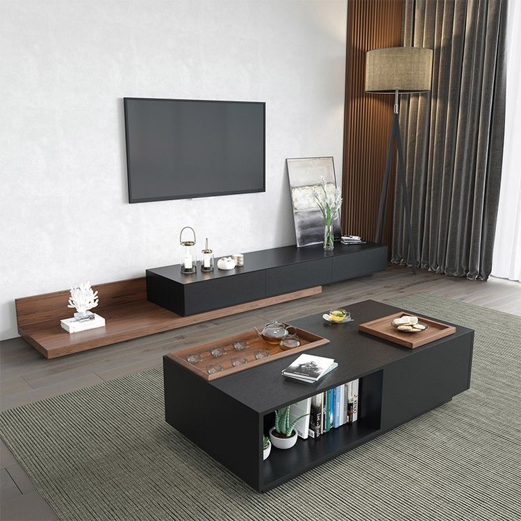 Living Room Set Black & Brown - 240 x 40 x 40 cm | SET12