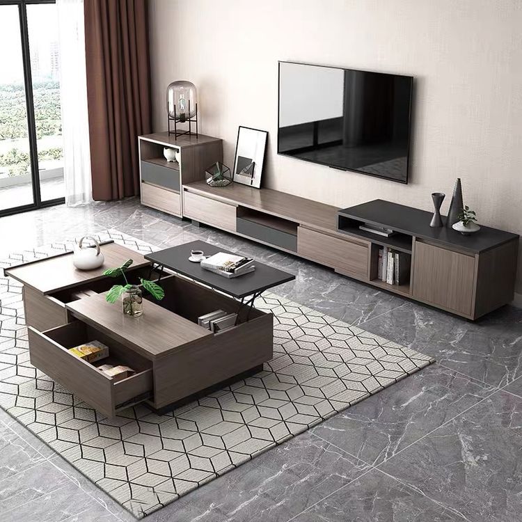 Living Room Set Black & Brown - 320 x 40 x 50 cm | SET17