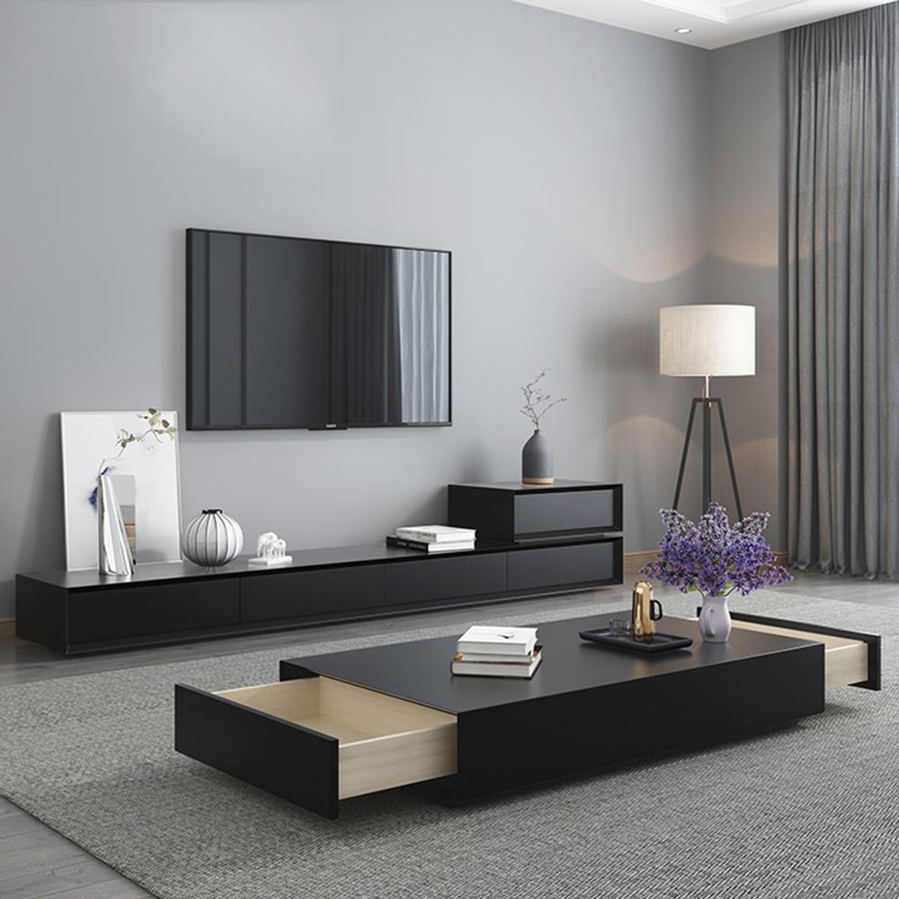 Living Room Set Black - 240 x 40 x 40 cm | SET36