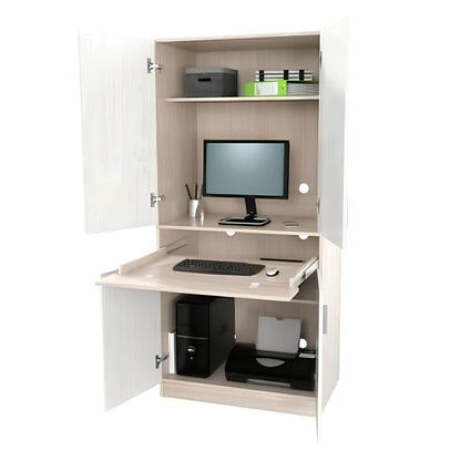 Desk Wooden & White - 80 x 50 x 75 cm | DE35