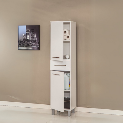 Bathroom Unit Off-White - 35 x 30 x 180 cm | BU3 - Artcor