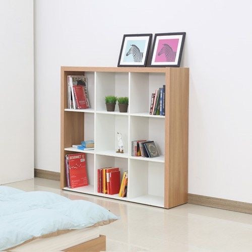 Display Unit White & Wooden - 120 x 30 x 120 cm | DU1