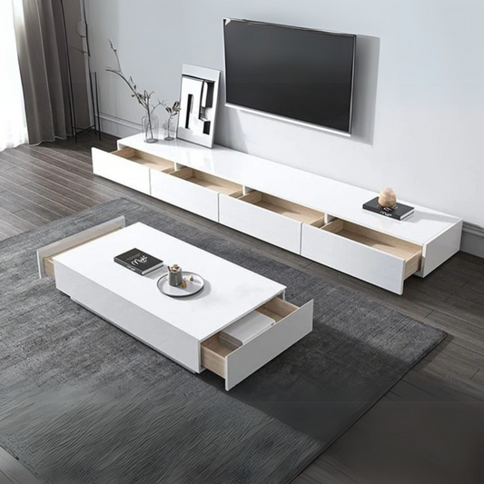 Living Room Set White - 240 x 40 x 40 cm | SET23