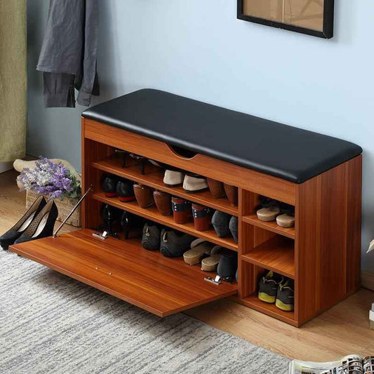 Shoe Closet Brown & Black - 110 x 40 x 50 cm | SU48