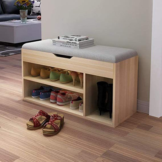 Shoe Closet Wooden & Grey - 80 x 40 x 40 cm | SU4