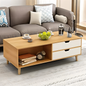 Table Unit White & Wooden - 120 x 50 x 40 cm | TA13