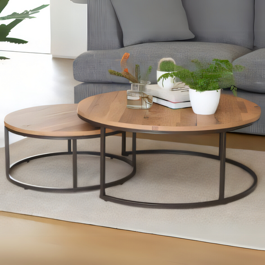 Table Unit Black & Wooden - 50 x 80 cm | TA33