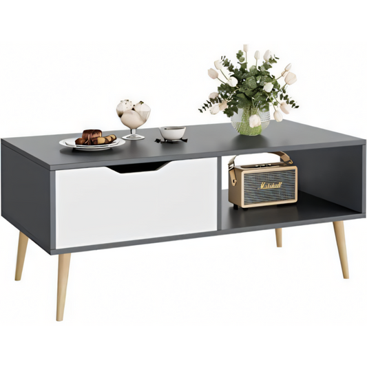 Table Unit Black & White - 100 x 50 x 40 cm | TA35