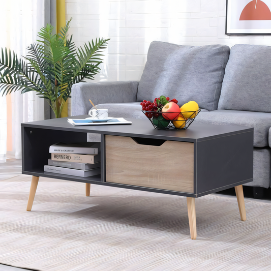 Table Unit Black & Grey - 100 x 50 x 40 cm | TA36