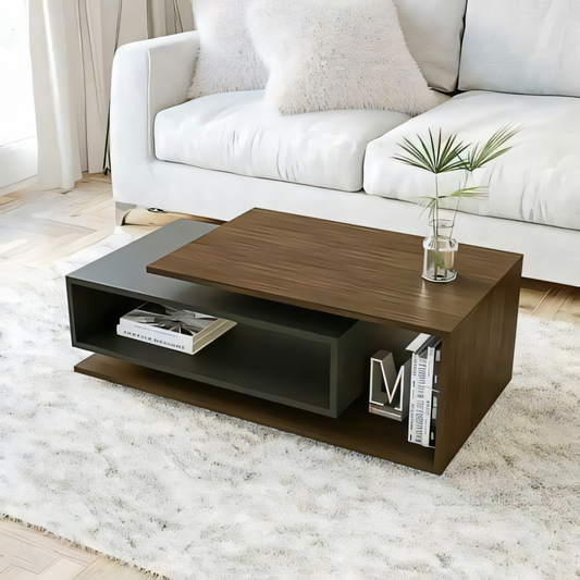 Table Unit Black & Brown - 100 x 50 x 40 cm | TA38
