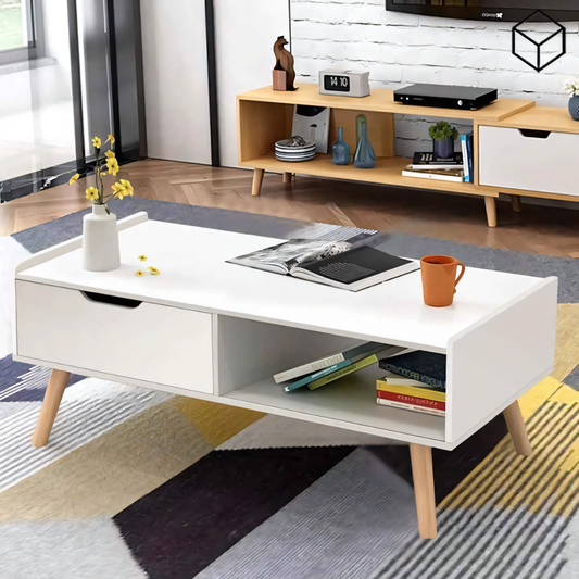 Table Unit White - 100 x 50 x 40 cm | TA45